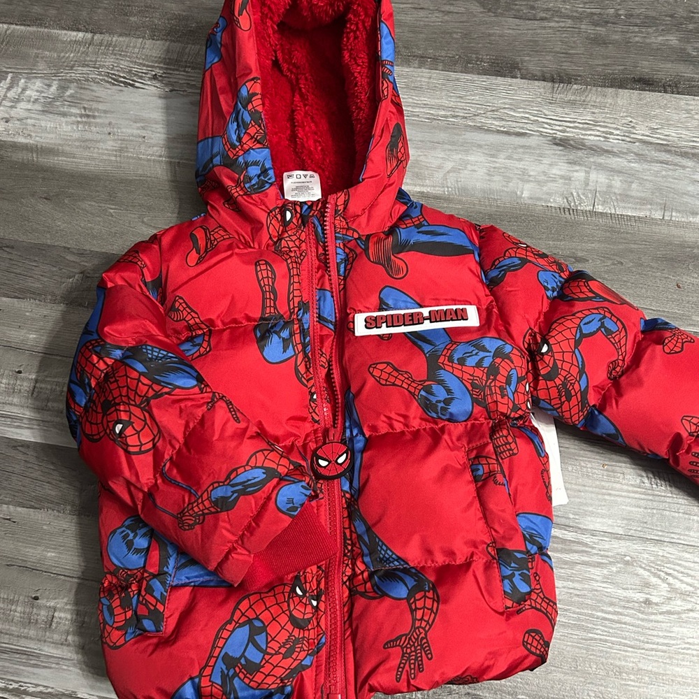 Spiderman Red and Blue Fleece Jacket